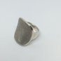 925 Sterling Silver Buffed Customizable Engravable Signet Cocktail Ring Size 9