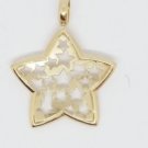 14k Yellow Star Filled Celestial Horoscope Pendant Branded JCM