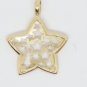 14k Yellow Star Filled Celestial Horoscope Pendant Branded JCM