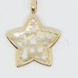 14k Yellow Star Filled Celestial Horoscope Pendant Branded JCM