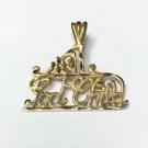 14k Yellow Gold Number One 1 Godchild Pendant