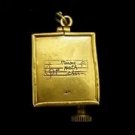 Antique Handmade 14k Gold Music Box mechanical wind up Pendant Happy B-Day Song