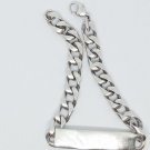 925 Sterling Silver Cuban Link ID Bracelet Engraved SEAN 8.5 Inch