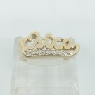 14k Yellow Gold Erica Diamond Name Ring Size 5.5