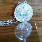 925 Sterling Silver July Horoscope Necklace August Zodiac Leo the Lion Pendant