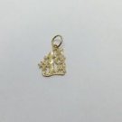 14k Yellow Gold Number One Mom Charm