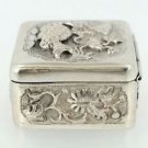 ANTIQUE 925 Sterling Silver Snuff Box mid 19th century 1800-1849