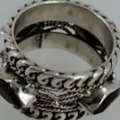 Sterling Silver Garnet rings size 7