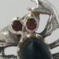 Vintage Sterling Silver Ruby Eye Scorpion Ring Size 6.5