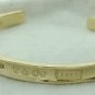 $5500 18k Solid Yellow Gold Tiffany & Co 1837 cuff bangle