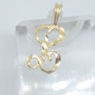 14k Yellow Gold Initial L Letter Pendant