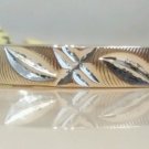 $475 14k Yellow Gold Diamond cut wedding band Made in Puerto Rico Size 6.25