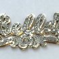 12k Two Tone 3D Bella Name Plate Pendant with .3 Carat Diamonds TCW