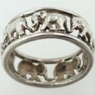 Vintage Thailand 925 sterling silver rings Thai Elephant Design size 8
