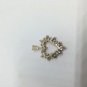 14K Yellow Gold Diamond and Ruby Heart Pendant 0.7 Carat TCW Brand Name GS