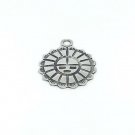 925 Sterling Silver Meditation Sun Charm