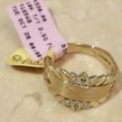 $483 10k Yellow Gold 0.02 Carat Diamond Signet Ring Free Engraving Size 7