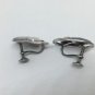 925 Sterling Silver Non Piercing Framed Leaf Earrings Clamp Back
