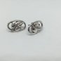 925 Sterling Silver Non Piercing Framed Leaf Earrings Clamp Back