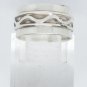 925 Sterling Silver Ocean Wave Design Band Ring Size 9 Made in Mexico Mejico