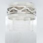 925 Sterling Silver Ocean Wave Design Band Ring Size 9 Made in Mexico Mejico