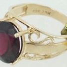 $686 Retail ZRW Jewel America 5.05 Carat Garnet Solitaire Ring Size 7.75