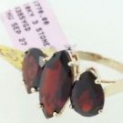 $770 Retail 6.72 carat garnet Solitaire with accents cocktail ring size 7
