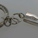 Vintage Sterling Silver Tiffany & Co Key Ring & Charm Designed by Elsa Peretti