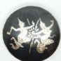 Antique 925 Sterling Silver Round Dancing Thai Deities Made In Siam Thailand