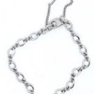 Fine Sterling Silver Fancy Link Bracelet w Safety Chain 6 inches Long by Avery