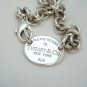 16 inch Tiffany & Co. Please Return To Tiffany Oval Pendant Choker Necklace