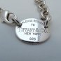 16 inch Tiffany & Co. Please Return To Tiffany Oval Pendant Choker Necklace