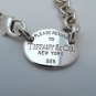 16 inch Tiffany & Co. Please Return To Tiffany Oval Pendant Choker Necklace