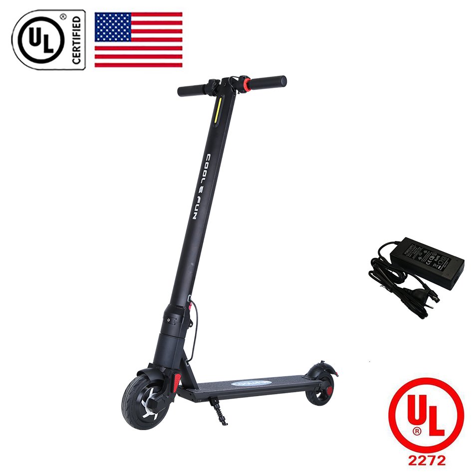 Cool&Fun 6 Inch Electric Scooter Segway Balance Board 2 Wheel HoverBoard Scooters Black