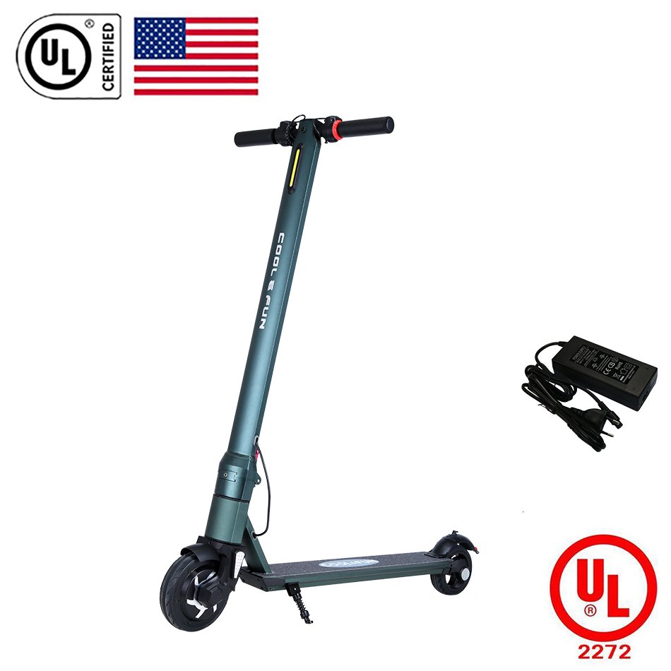 Cool&Fun 6 Inch Electric Scooter Segway Balance Board 2 Wheel HoverBoard Scooters Army Green