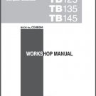 Takeuchi TB125 TB135 TB145 Compact Excavator Service Manual on a CD