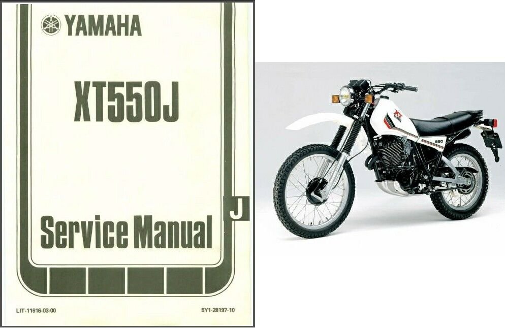 1978-1984 Yamaha XT550 ( XT 550 J ) Service Manual on a CD