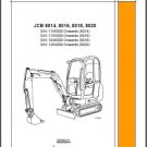 JCB 8014 8016 8018 8020 Mini Excavator Service Repair Workshop Manual CD