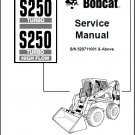 Bobcat S250 Turbo / High Flow Skid Steer Loader Service Repair Manual CD - S 250