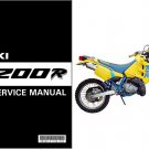 1991 1992 1993 Suzuki TS200R Service Repair Manual on a CD  -  TS 200R TS 200