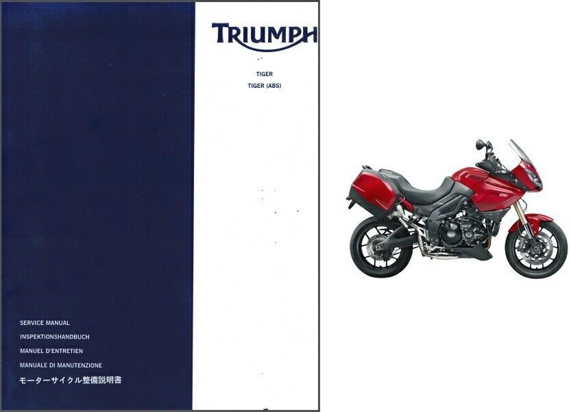 2006-2012 Triumph Tiger / Tiger ABS 1050 cc Service Manual on a CD