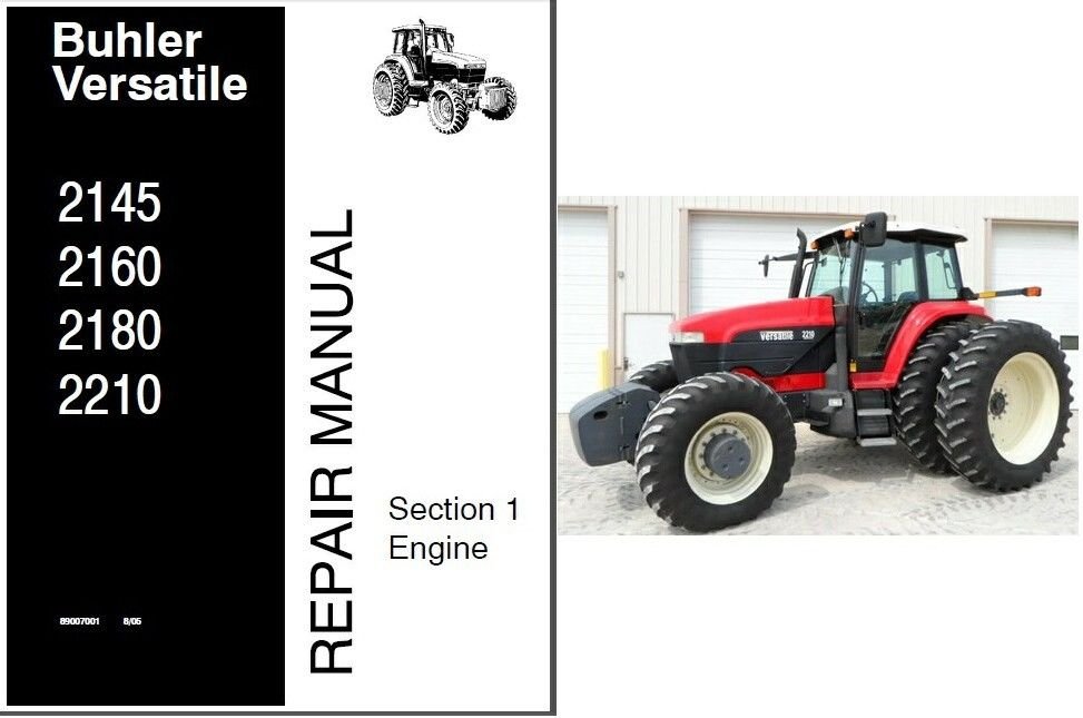 Buhler Versatile 2145 2160 2180 2210 Tractor Service Repair Manual CD