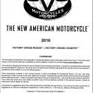 2010 Victory Cross Roads / Cross Country Service Manual on a CD