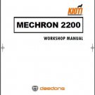 Kioti Mechron 2200 UTV Service Repair Workshop Manual on a CD