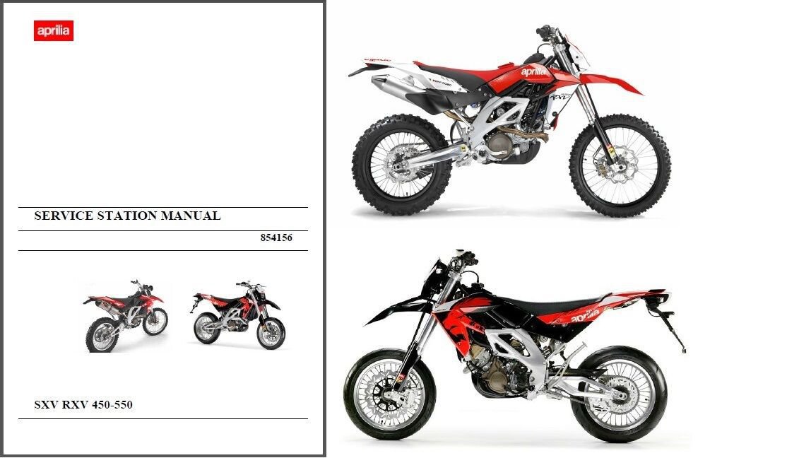 2007 2013 Aprilia Rxv Sxv 450 550 Service Repair Manual On A Cd 4 5 5 5