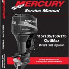 Mercury 115 - 135 - 150 - 175 OptiMax Outboard Motor Service Repair Manual CD