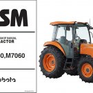 Kubota M6060 M7060 Tractor WSM Service Workshop Manual CD