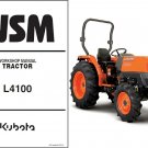Kubota L4100 / L4100HST Tractor WSM Service Workshop Manual CD -- L 4100 HST