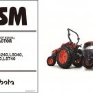 Kubota L3540 L4240 L5040 L5240 L5740 Tractor WSM Service Workshop Manual CD