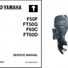 Yamaha F50 F60 FT50 FT60 Outboard Motor Service Repair Manual on a CD